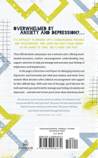 Devotions and Prayers for Managing Anxiety and Depression (t- -Ace of Grace Women's Boutique