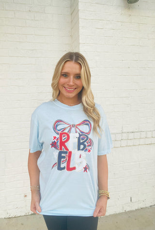 Rebels Graphic Tee- BOW,Curvy,game day,Game day shirt,game days,gameday,graphic,graphic T-shirt,GRAPHIC TEE,Graphic Tees,graphic tshirt,ole miss,plus size graphic tee,rebels,Tops-Ace of Grace Women's Boutique