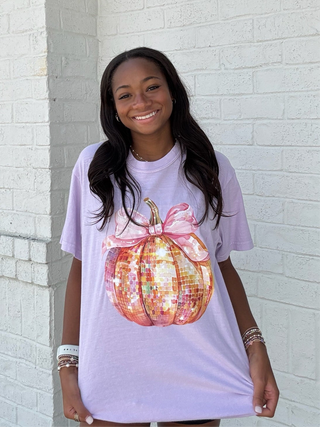 Disco Pumpkin CC Tee- clothing,Curvy,DISCO,DISCO BALL,FALL,fall clothes,HALLOWEEN,PLUS,Seasonal,Tops-Ace of Grace Women's Boutique