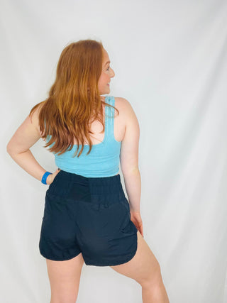 Windbreaker Smocked Waistband Running Shorts- Athleisure,athletic,athletic shorts,Bottoms,Curvy,PLUS,plus size,shorts,summer,SUMMER SHORTS-Ace of Grace Women's Boutique