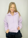 Classic Funnel Neck Half Zip Pullover | 3 colors- FALL, fall clothes, fall transition, half zip, LIGHTWEIGHT, LIGHTWEIGHT TOP, lounge, pullover-Ace of Grace Women's Boutique