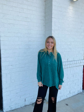 Oversized Henley Sweater- Curvy, Hacci, Henley, oversized, oversized sweater, oversized sweatshirt, OVERSIZED TEE, OVERSIZED TOP, SOFT, soft shirt, SOFT TEE, soft top, Softstream, Softstreme, Tops-Ace of Grace Women's Boutique