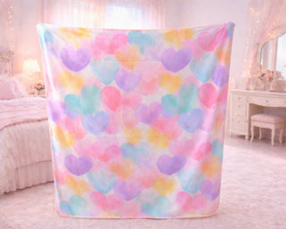 Madelynn Grace Luxe Blanket - Hearts- blanket,gifts,HEARTS,Madelynn,MadelynnGrace,Seasonal,SOFT,soft blanket,throw blanket-Ace of Grace Women's Boutique