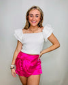 Side Bow Detailed Mini Skirt | 2 Colors- Dressy, formal, layered skirt, pleated skirt, ruffled skirt, skirt-Ace of Grace Women's Boutique