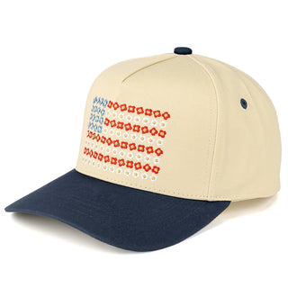 Daisy Flower USA Flag Trucker Cap- Accessories,camo,camo hat,hair accessory,HAT,hats,Pink hat,trucker,trucker hat,trucker hats-Ace of Grace Women's Boutique