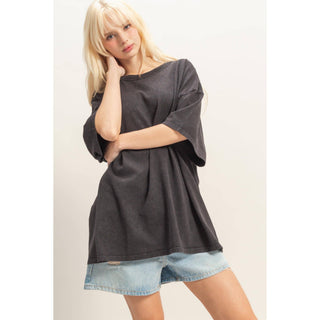 Oversized Mineral Wash T-Shirt- oversized,OVERSIZED TEE,OVERSIZED TOP,pink top,soft top,TOP,Tops,WORK TOP-Ace of Grace Women's Boutique
