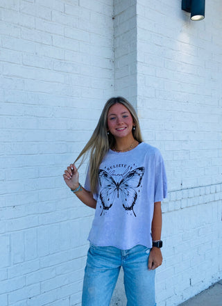 Butterfly Graphic Tee- butterflies, butterfly, butterfly tee, clothing, graphic, graphic T-shirt, GRAPHIC TEE, Graphic Tees, graphic tshirt, Tops-Ace of Grace Women's Boutique