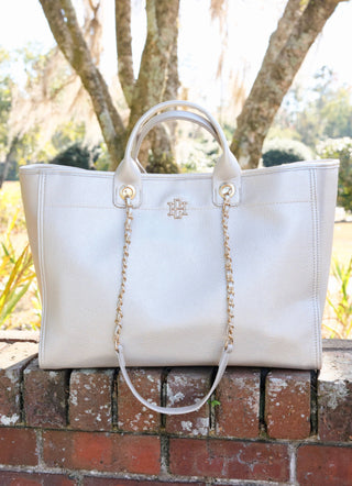 Caroline Hill - Melissa Tote Bag - Pearl- bags,caroline hill,CAROLINE HILL PURSE,PURSE,PURSES-Ace of Grace Women's Boutique