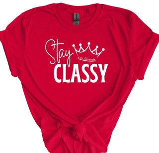 Stay Classy T-Shirt • Miranda- clothing,Corn dip,Curvy,Miranda,Tops-Red-S-Ace of Grace Women's Boutique