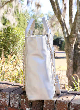 Caroline Hill - Kinzley Tote - Pearl Quilted LD- -Ace of Grace Women's Boutique