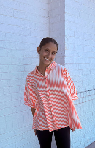 Woven Striped Boxy Top | Multiple colors- clothing,Curvy,ROOMY,Seasonal,Stripe,STRIPED,STRIPED TOP,stripes,Tops-Ace of Grace Women's Boutique
