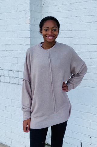 Soft Oversized Hacci Top- Curvy,Hacci,oversized,oversized sweater,oversized sweatshirt,OVERSIZED TEE,OVERSIZED TOP,PLUS,plus size,plus size sweater,pullover,SWEATER,Tops-Ace of Grace Women's Boutique