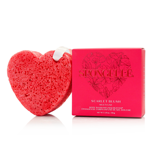 Scarlet Blush Valentine's Day Heart Buffer- bath,BATH SET,Seasonal,SPONGE,spongelle,SPONGELLE BODY BUFFER,VALENTINE,Valentine Collection,VALENTINES,VALENTINES GIFT-Ace of Grace Women's Boutique