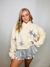 Star Sequin Patch Hoodie