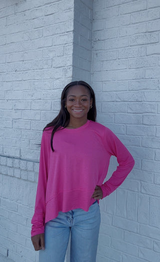 Flowy Long Sleeve Top- clothing,flowy,LONG SLEEVE,Tops-Ace of Grace Women's Boutique