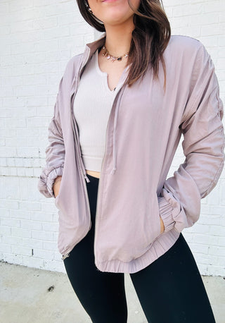 Mauve Fashion Jacket- clothing, Coat, FALL, fall clothes, fall transition, JACKET, mauve, outerwear, Utility-Ace of Grace Women's Boutique