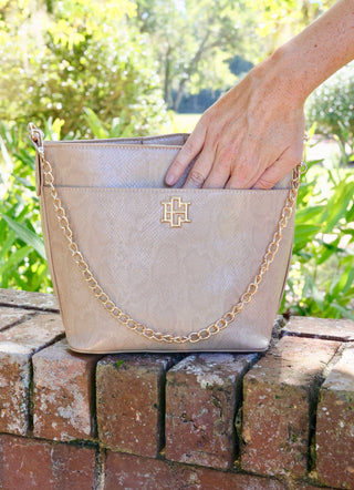 Brielle Bucket Bag - Taupe- -Ace of Grace Women's Boutique