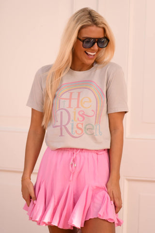 He is Risen Graphic Tee- BUNNY GRAPHIC TEE, Curvy, EASTER GRAPHIC TEE, graphic, Seasonal, Tops-Ace of Grace Women's Boutique