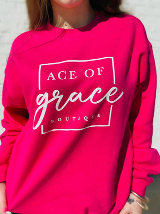 Ace of Grace Sweatshirt - PREORDER- clothing, sweatshirt, SWEATSHIRTS-Ace of Grace Women's Boutique