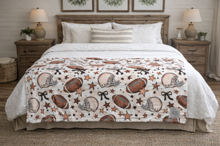 Madelynn Grace Luxe Blankets- blanket,GIFT,gift idea,GIFT IDEAS,gifts,Madelynn,MadelynnGrace,soft blanket,throw blanket-Football-Ace of Grace Women's Boutique