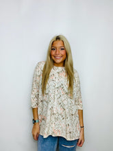 Tie Dye Peach Oversized Top
