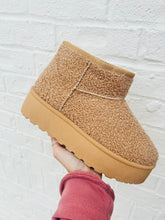 Beige Mini Platform Boot