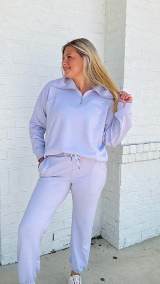 Quarter Zip Pullover & Jogger Set- 2 piece set,active set,FALL,half zip,JOGGER SET,LOUNGE SET,Loungewear,Lulu,MATCHING,MATCHING SET,Quarter,SET,Sets,TWO PIECE SET,zip up-Ace of Grace Women's Boutique