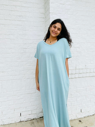 Long Tie Front Dress- Curvy,dresses & rompers,NEW,New arrival,Sale-Ace of Grace Women's Boutique