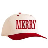 Embroidered Merry Trucker Hat- Accessories,accessory,CHRISTMAS,HAT,hats,Lulu,Lulu mac,Seasonal-Ace of Grace Women's Boutique