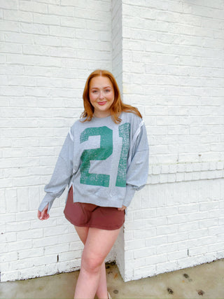 21 Varsity Pullover- 21, clothing, Free people, pullover, Tops, Varsity-Ace of Grace Women's Boutique