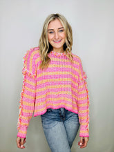 Multi-Colored Cheveron Weave Sweater