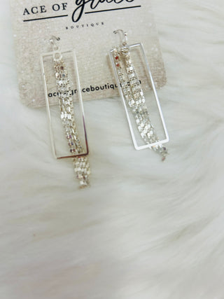 The Macy Silver Earrings- Accessories, earring, EARRINGS, Jewelry, silver earrings-Ace of Grace Women's Boutique