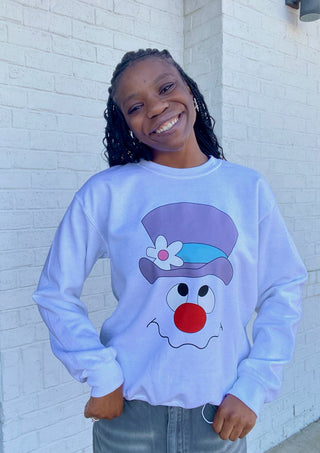 Snowman Sweatshirt- clothing,Curvy,Frosty,PLUS SIZE TOP,Snowman,TOP,Tops-Ace of Grace Women's Boutique