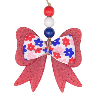 USA Floral Bow Freshie- Air freshener,CAR FRESHIE,FRESHENER,Freshie,GIFT,gift idea,GIFT IDEAS,gifts,patriotic,Seasonal,Sweet grace-Ace of Grace Women's Boutique