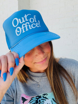 Out of Office Trucker Hat Cap- Accessories, accessory, cap, HAT, hats, Out of office, trucker hat, trucker hats-Ace of Grace Women's Boutique