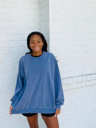 Oversized Mineral Washed Sweatshirt- Acid,blue,mineral,MINERAL WASH,MINERAL WASHED,oversized,oversized sweater,oversized sweatshirt,OVERSIZED TEE,OVERSIZED TOP,pink,Tops-Ace of Grace Women's Boutique