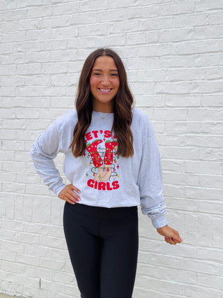 Let’s HO Girls Long sleeve T-Shirt- BOOTS,CHRISTMAS,CHRISTMAS CHEER,CHRISTMAS GRAPHIC TEE,Christmas Longsleeve,CHRISTMAS SHIRT,christmas sweatshirt,Christmas tee,christmas top,Christmas tshirt,Christmass tree,clothing,Funny,Ho,Lights,MERRY CHRISTMAS,MERRY CHRISTMAS Y’ALL,Sale,Santa,Seasonal,Tops-Ace of Grace Women's Boutique