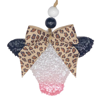 Leopard Bow Cow Freshie- Air freshener,CAR FRESHIE,FRESHENER,Freshie,GIFT,gift idea,GIFT IDEAS,gifts,Sweet grace-Ace of Grace Women's Boutique