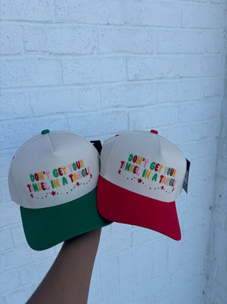 Don’t Get Your Tinsel in a Tangle Hat- Accessories,accessory,black hat,brown hat,GIFT,GIFT SET,gifts,HAT,hats,Seasonal,Tinsel,trucker hat,trucker hats-Ace of Grace Women's Boutique