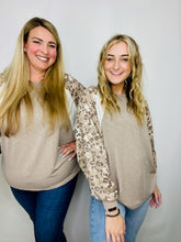 Mocha & Cream Cheetah Long Sleeve Top