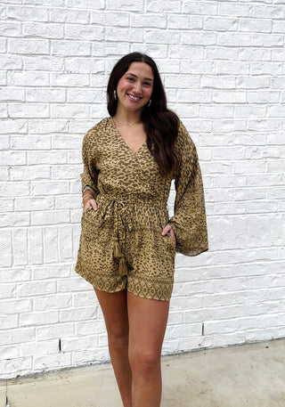 Animal Print Romper- animal, ANIMAL PRINT, CHEETAH, CHEETAH PRINT, clothing, Curvy, dresses & rompers, FALL, fall clothes, fall transition, LEOPARD, LEOPARD PRINT, ROMPER-Ace of Grace Women's Boutique