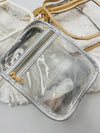 Classic Game Day Purse- clear purse, game, game day, game days, gameday, PURSE, SILVER PURSE-Silver-Ace of Grace Women's Boutique