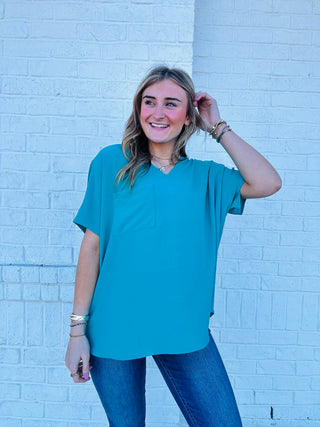 Classic Vibrant Perfect For Work Top | 6 Colors- clothing, Curvy, Perfect for work, TOP, Tops, vibrant, WORK SHIRT, WORK TOP-Ace of Grace Women's Boutique