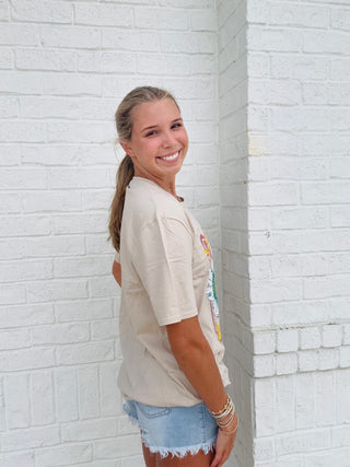 Love Yourself Oversized Sunflower Tee- clothing,COMFY,Curvy,graphic,oversized,OVERSIZED TEE,OVERSIZED TOP,PLUS,SUNFLOWER,Tops-Ace of Grace Women's Boutique