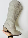 Grey Sand Cowgirl Boots- cowboy boots, cowgirl, cowgirl boots, game, game day, game days, gameday, grey boots, rodeo, suede boots, tall boots-Ace of Grace Women's Boutique