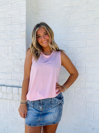Basic Tank Top- athletic tank,basic,basic top,blue tank,BLUE TANK TOP,cami,camisole,PLUS SIZE TANKTOP,summer tank,tank,tank top,Tops-Ace of Grace Women's Boutique
