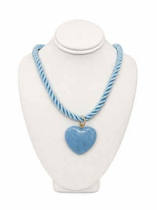 MG Love Knot Necklace-necklace- Color Pink,Fun jewelry,HEART,HEART NECKLACE,Jewelry,LIGHT PINK,NECKLACE,necklaces,pink and blue,PINK NECKLACE-Ace of Grace Women's Boutique