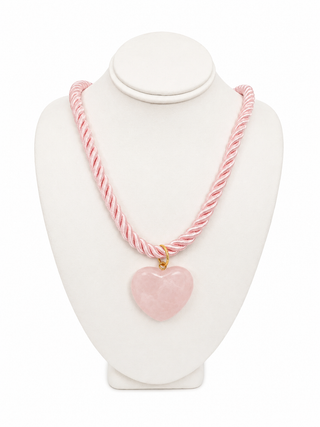 MG Love Knot Necklace-necklace- Color Pink,Fun jewelry,HEART,HEART NECKLACE,Jewelry,LIGHT PINK,NECKLACE,necklaces,pink and blue,PINK NECKLACE-Ace of Grace Women's Boutique