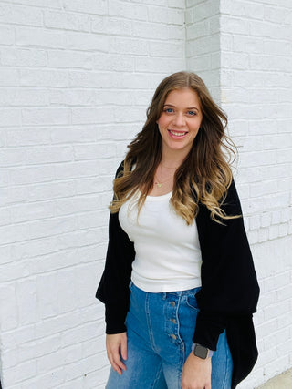 Scuba Cocoon Style Cardigan-Sweater- cardigan,COMFY,JACKET,Lulu,outerwear,Scuba,Tops-Ace of Grace Women's Boutique