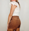 Corduroy Button Down Wrap Skort- game, game day, game day skort, game days, gameday, skort, wrap skort-Ace of Grace Women's Boutique